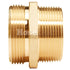 Brass 2 1/2" NPSH to 2 1/2" NPT Double Male (Hex)