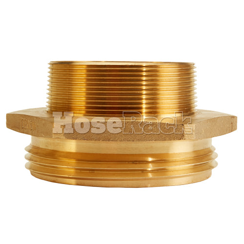 Brass 3" NPSH to 2 1/2" NPT Double Male (Hex)