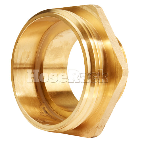 Brass 3" NPSH to 2 1/2" NPT Double Male (Hex)