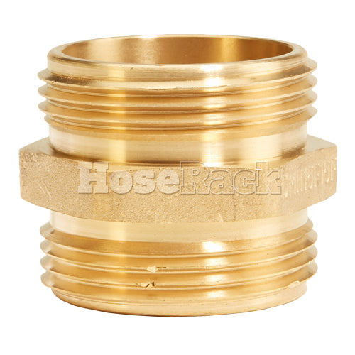 Brass 1 1/2" NH to 1 1/2" NH Double Male (Hex)