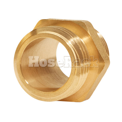 Brass 1" NH to 1" NPT Double Male (Hex)