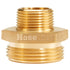 Brass 1 1/2" NH to 1" NPT Double Male (Hex)