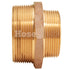 Brass 3" NPT to 2 1/2" NPT Double Male (Hex)