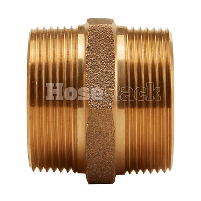 Brass 2" NPT to 2" NPT Double Male (Hex)