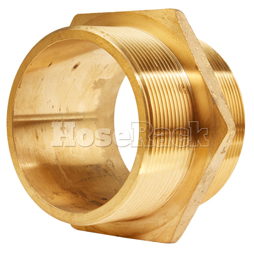 Brass 4" NPT to 4" NPT Double Male (Hex)