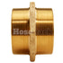 Brass 4" NPT to 4" NPT Double Male (Hex)