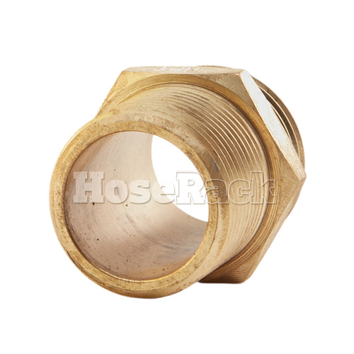 Brass 1" NH to 1" NPT Double Male (Hex) - USA