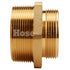 Brass 6" NPT to 4 1/2" NH Double Male (Hex)