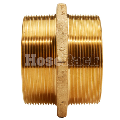 Brass 6" NPT to 6" NPT Double Male (Hex)