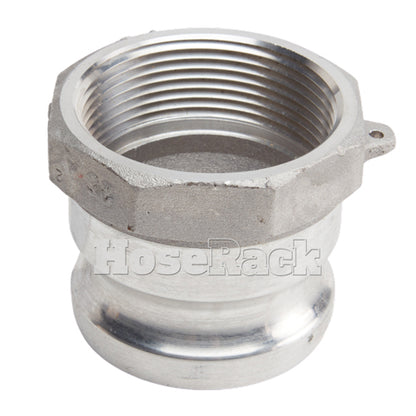 Aluminum 2 1/2" Male Camlock x 2 1/2" Female NPT