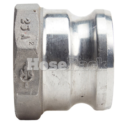 Aluminum 2 1/2" Male Camlock x 2 1/2" Female NPT