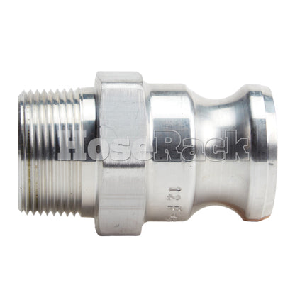 Aluminum 1 1/4" Male Camlock x 1 1/4" Male NPT