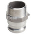 Aluminum 2 1/2" Male Camlock x 2 1/2" Male NPT