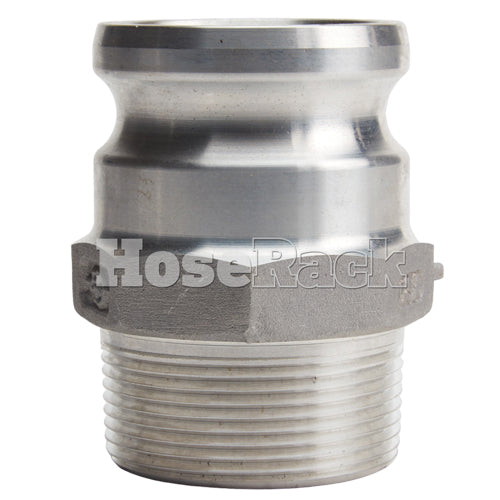 Aluminum 2 1/2" Male Camlock x 2 1/2" Male NPT