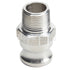 Aluminum 3/4" Male Camlock x 3/4" Male NPT (USA)