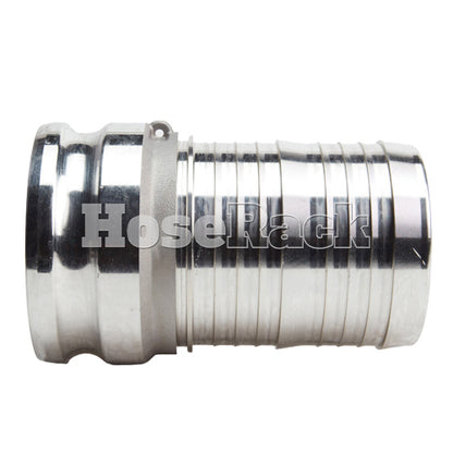 Aluminum 4" Male Camlock to 3" Hose Shank