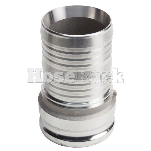 Aluminum 6" Male Camlock to Hose Shank (USA)