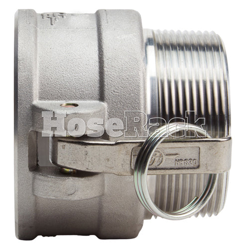 Aluminum 5" Female Camlock x 5" Male NPT