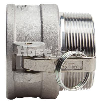 Aluminum 5" Female Camlock x 5" Male NPT