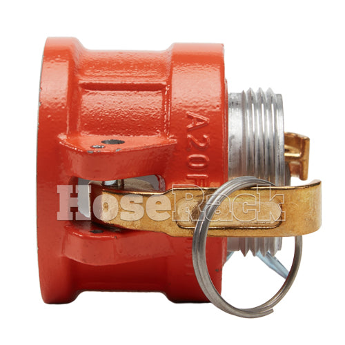 Aluminum 2" Female Camlock x 1 1/2" Male NH Fire Hose