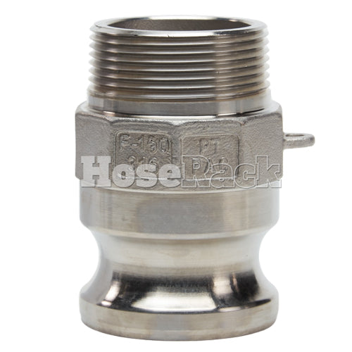 Stainless Steel 1 1/2" Camlock Male x 1 1/2" NPT Male