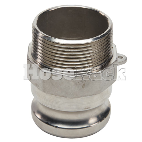 Stainless Steel 2 1/2" Camlock Male x 2 1/2" NPT Male