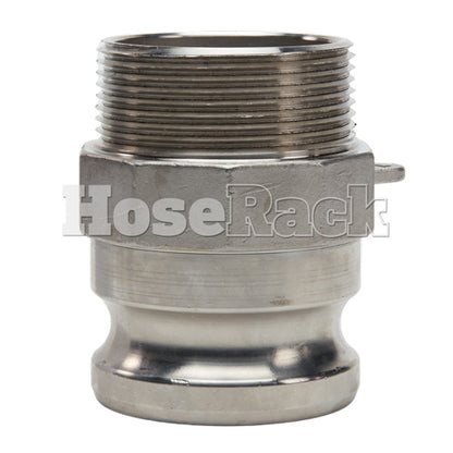 Stainless Steel 2 1/2" Camlock Male x 2 1/2" NPT Male