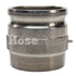 Stainless Steel 4" Camlock Male x 4" NPT Male
