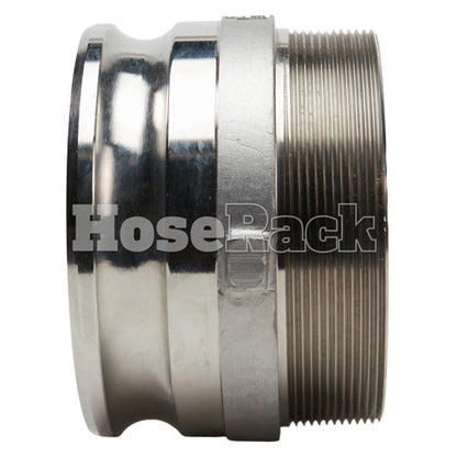 Stainless Steel 6" Camlock Male x 6" NPT Male