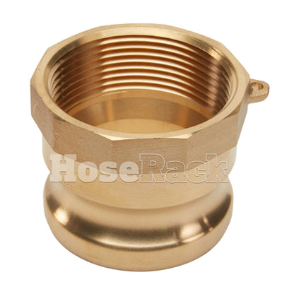 Brass 2 1/2" Male Camlock x 2 1/2" Female NPT