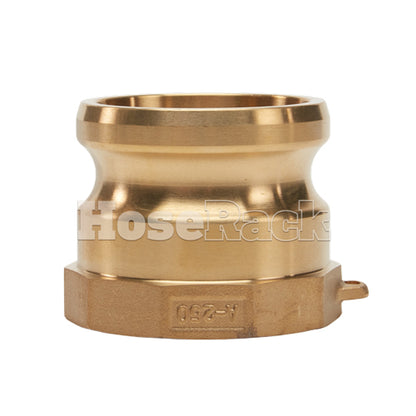 Brass 2 1/2" Male Camlock x 2 1/2" Female NPT