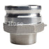 Stainless Steel 4" Camlock Male x 3" NPT Male (USA)