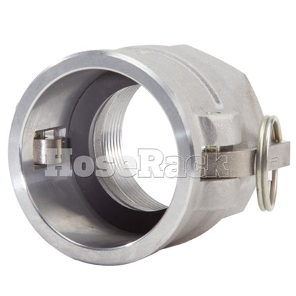 Aluminum 2 1/2" Female Camlock x 2 1/2" Female NPT