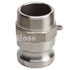 Stainless Steel 2" Camlock Male x 2" NPT Male (USA)