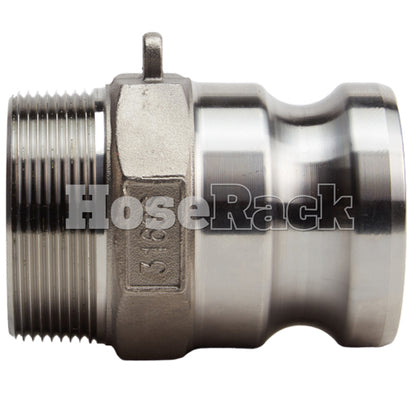 Stainless Steel 2" Camlock Male x 2" NPT Male (USA)