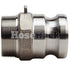 Stainless Steel 2" Camlock Male x 2" NPT Male (USA)