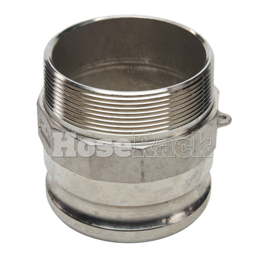 Stainless Steel 4" Camlock Male x 4" NPT Male (USA)