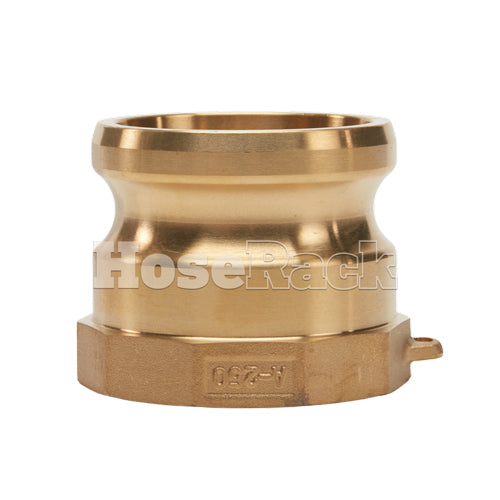 Brass 2 1/2" Male Camlock x 2 1/2" Female NPT (USA)