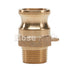 Brass 1/2" Male Camlock x 1/2" Male NPT