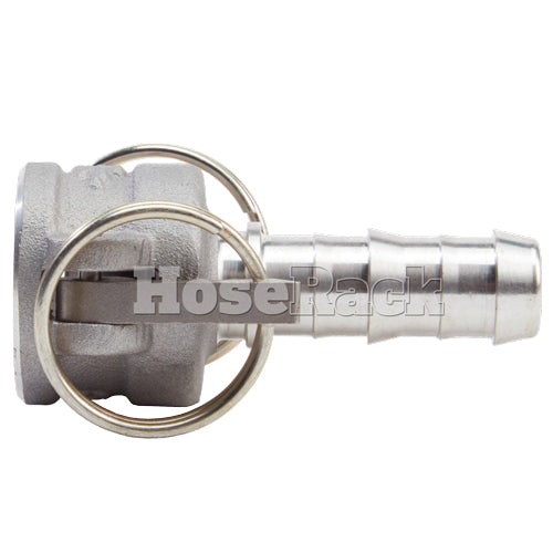 Aluminum 1/2" Female Camlock to Hose Shank