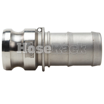 Stainless Steel 2 1/2" Camlock Male to Hose Shank