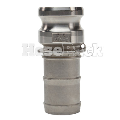 Stainless Steel 2 1/2" Camlock Male to Hose Shank