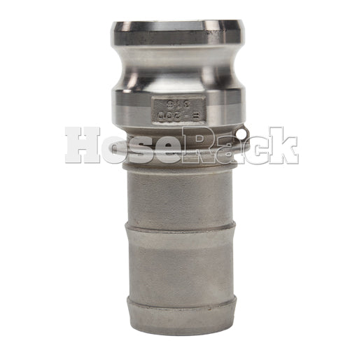 Stainless Steel 2 1/2" Camlock Male to Hose Shank