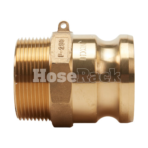 Brass 2 1/2" Male Camlock x 2 1/2" Male NPT