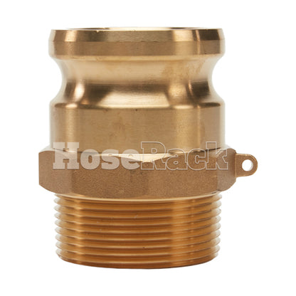 Brass 2 1/2" Male Camlock x 2 1/2" Male NPT