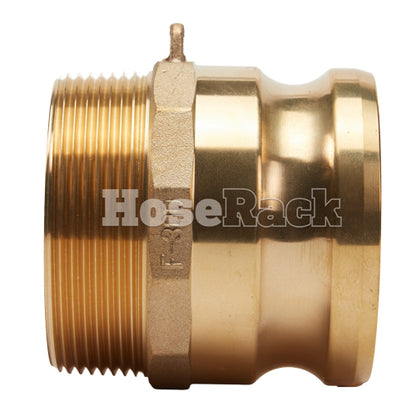 Brass 3" Male Camlock x 3" Male NPT