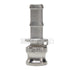 Stainless Steel 3/4" Male Camlock to Hose Shank (USA)