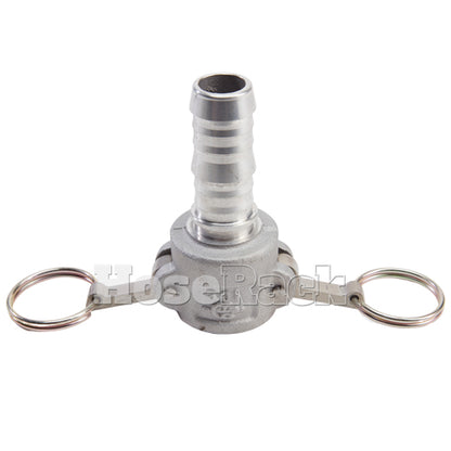 Aluminum 1" Female Camlock to Hose Shank (USA)