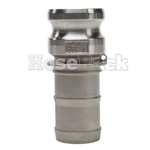 Stainless Steel 2" Male Camlock to Hose Shank (USA)