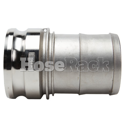 Stainless Steel 6" Camlock Male to Hose Shank (USA)